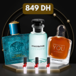 Pack 3 Parfums (Versace Eros + LV Imagination + SWY Intensely) + 3 Décants