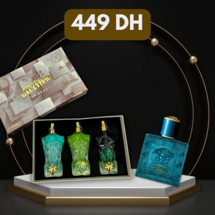 Pack Jean Paul Gaultier Le Beau EDP + EDT + Paradise Garden 40 ml + Versace Eros