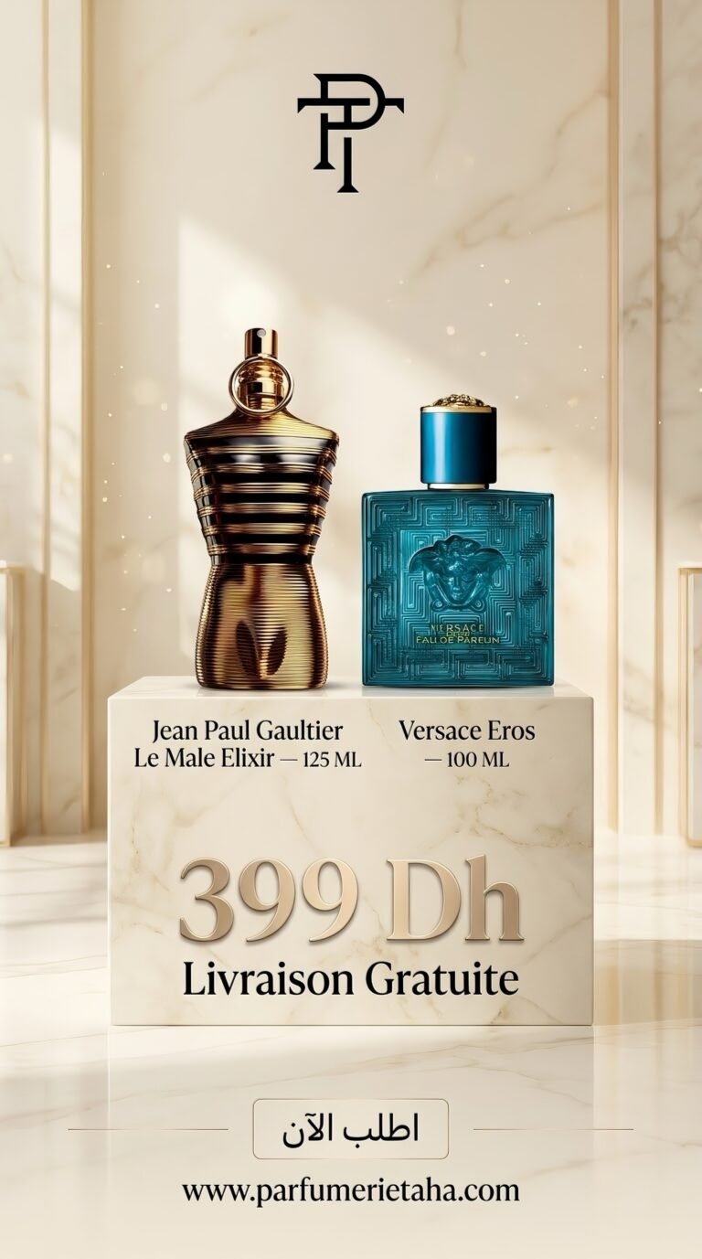 Pack Versace Eros 100 ml Testeur + Le Male Elixir 125 ml Testeur