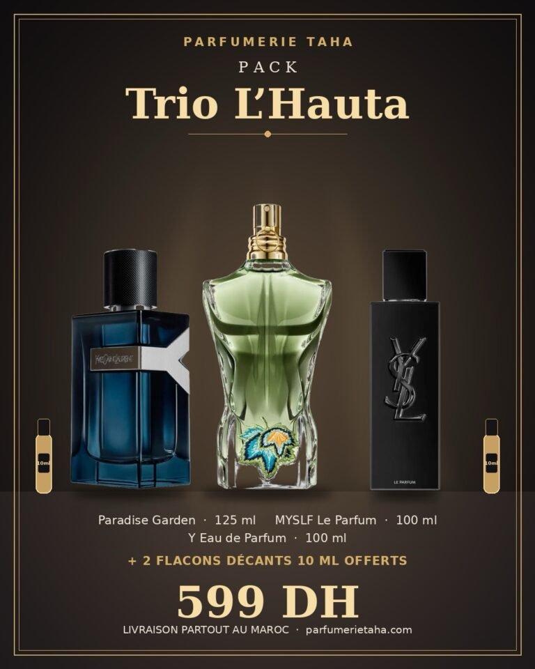 Pack Trio L'Hauta : Paradise Garden 125 ml + MYSLF Le Parfum 100 ml + Y Eau de Parfum 100 ml